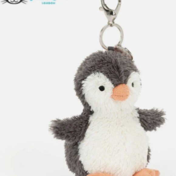 Jellycat peanut penguin bag charm keychain-NWT, sweet face! - Picture 5 of 6